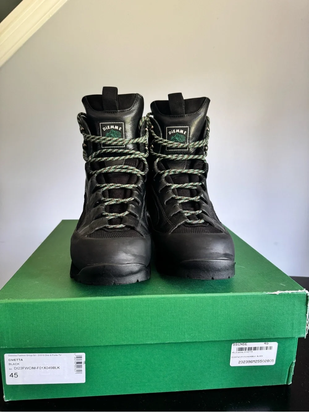 Diemme Civetta Hiking Boots Black EU 45 / US 12 Made in Italy Vibram